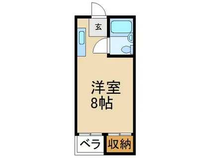 アルフィ大和田(ワンルーム/4階)の間取り写真