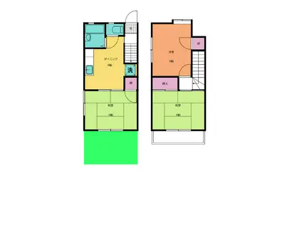メゾン田川(3DK/1階)の間取り写真