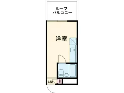 サニーパレスザウエスト(ワンルーム/1階)の間取り写真