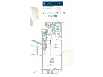 アイル プレミアム西新宿(1LDK/3階)の間取り写真