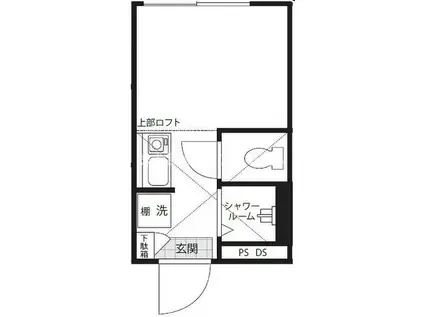 METTA大崎(ワンルーム/2階)の間取り写真