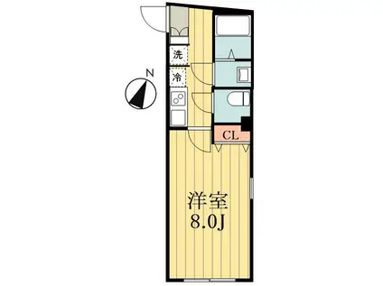 台東区日本堤2丁目計画(1K/5階)の間取り写真