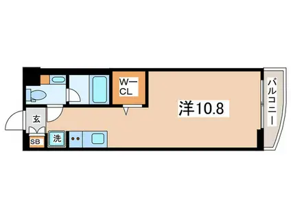 スパシエベルタ板橋本町(ワンルーム/4階)の間取り写真