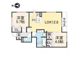 近鉄橿原線 尼ケ辻駅 徒歩6分 2階建 築7年