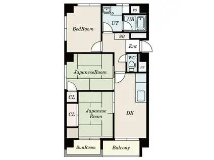シャルムヒメゴー(3LDK/2階)の間取り写真