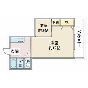 親和ビル(2K/4階)の間取り写真
