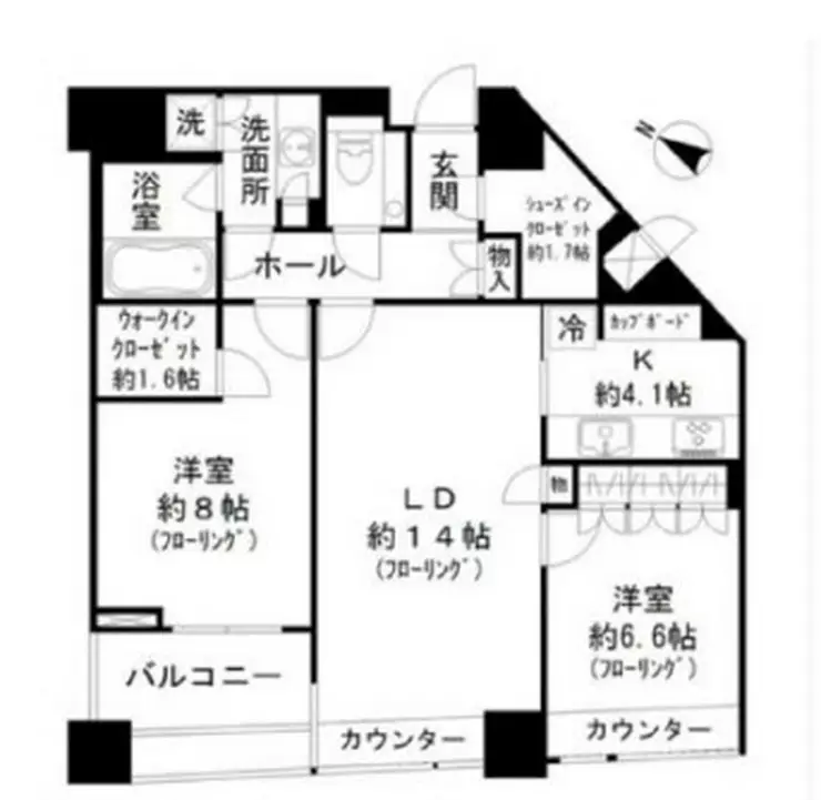 パークコート赤坂ザタワー 35階階 間取り