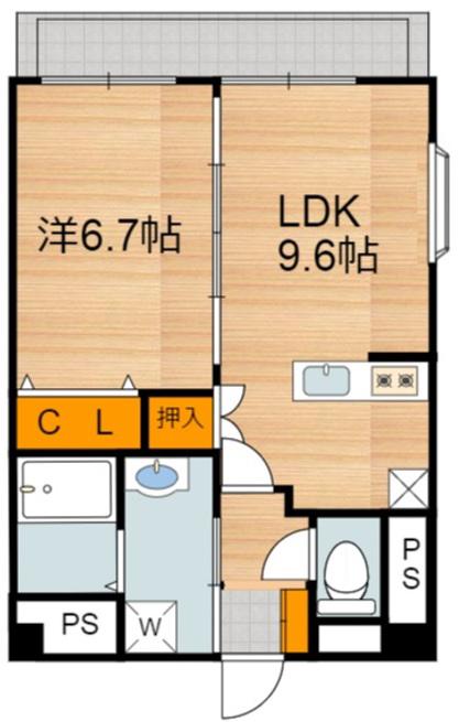 Mステーション光の森I(1LDK/3階)の間取り写真