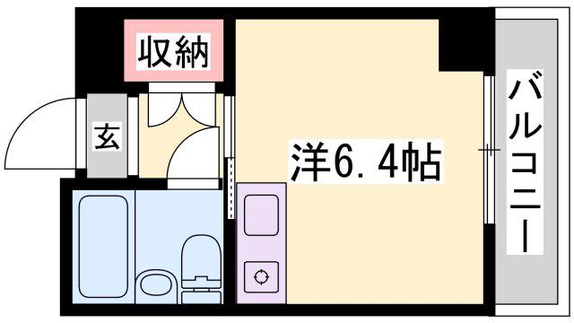 アーバンおの(ワンルーム/3階)の間取り写真