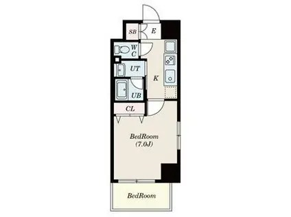 CITY SPIRE 名駅前(1K/10階)の間取り写真