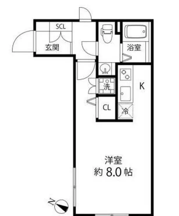 Branche大森山王 3階階 間取り
