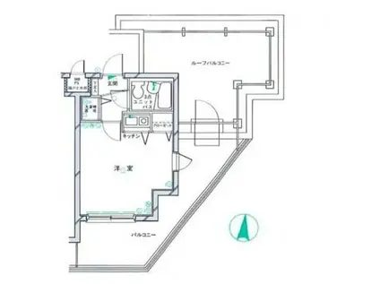 クリオ藤が丘壱番館(ワンルーム/3階)の間取り写真