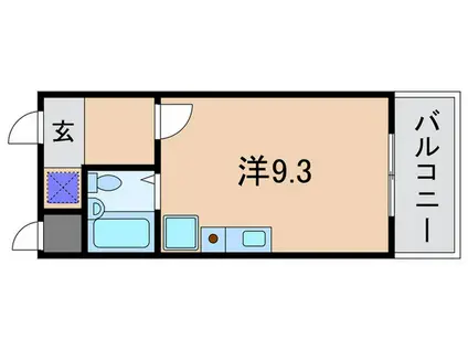 メゾン・アン・ブラン(ワンルーム/3階)の間取り写真