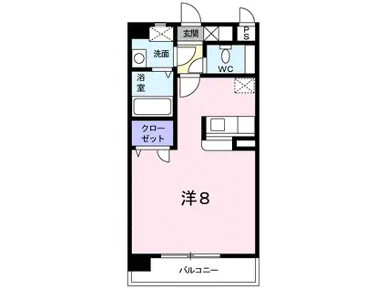 STELLA MINAMI(ワンルーム/4階)の間取り写真