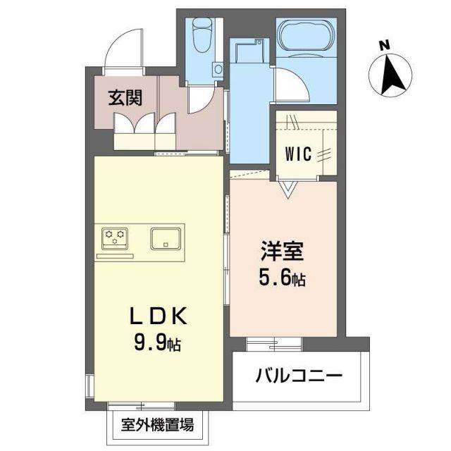 シャーメゾングランベアー(1LDK/2階)の間取り写真