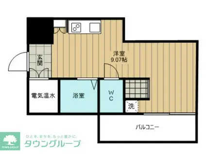 ドルミ錦糸町大興ビル(ワンルーム/10階)の間取り写真