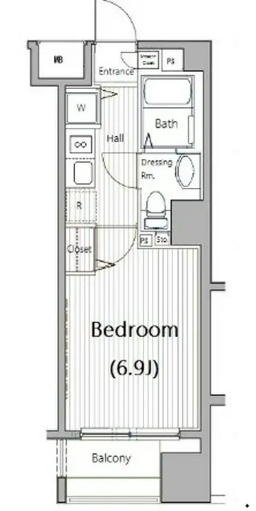 ガラ・ステーション東日本橋 6階階 間取り