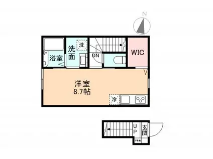 EDGEMOMENT長江(ワンルーム/2階)の間取り写真