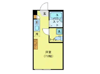 AZEST-RENT上石神井I(ワンルーム/1階)の間取り写真
