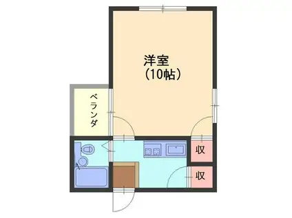 コスモハウス(1K/1階)の間取り写真