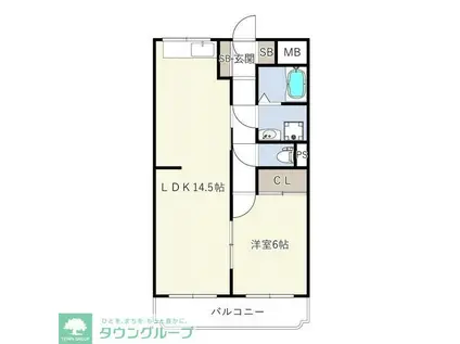 フェリス上柴(1LDK/1階)の間取り写真