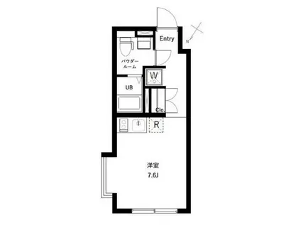 オーキッドレジデンス代々木ウエスト(ワンルーム/3階)の間取り写真