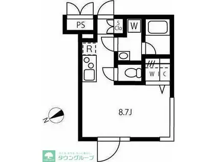 リーガランド恵比寿(ワンルーム/3階)の間取り写真