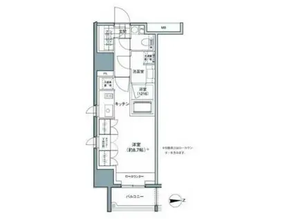 パークハビオ東中野(ワンルーム/3階)の間取り写真