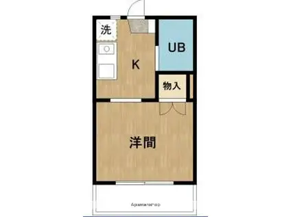 メゾンコーワ(1K/1階)の間取り写真