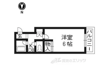 TAISEI都(1K/2階)の間取り写真