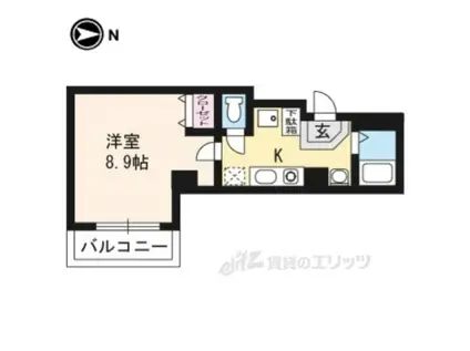 CAプレザントヒル(1K/7階)の間取り写真