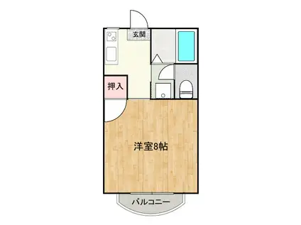アークハイツ21(1K/1階)の間取り写真