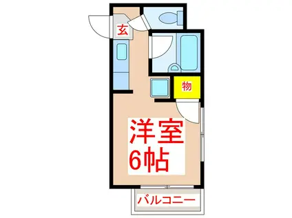 エース平之町(ワンルーム/3階)の間取り写真