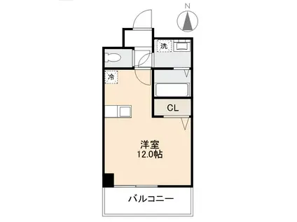 TILLEUL(ワンルーム/4階)の間取り写真