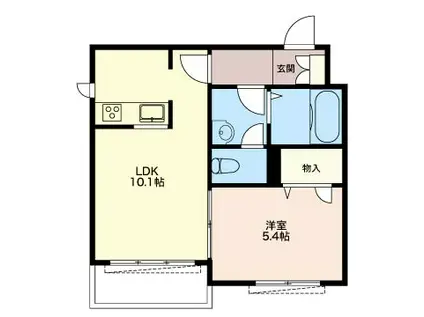 SEAGEL HOUSE(1LDK/3階)の間取り写真