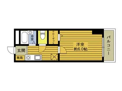 新喜屋ビル(1K/4階)の間取り写真