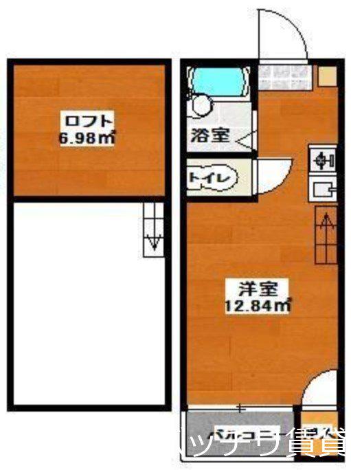 マキシム吉塚駅前(ワンルーム/2階)の間取り写真