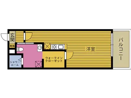 REGINA中島(ワンルーム/3階)の間取り写真