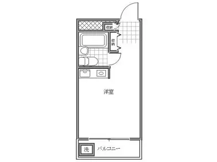 ジョイフル西荻窪(ワンルーム/1階)の間取り写真