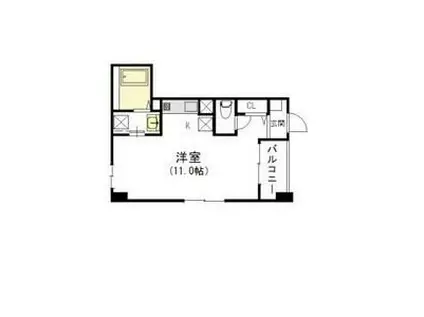 SOLEIL(1K/7階)の間取り写真