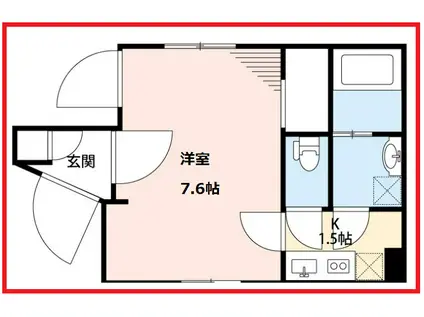 ベストステージスカイツリー(1K/4階)の間取り写真