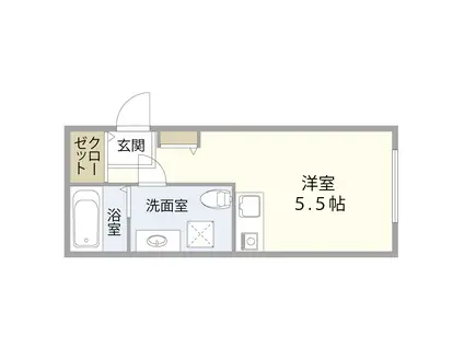 CONTEL NAKANO(ワンルーム/3階)の間取り写真