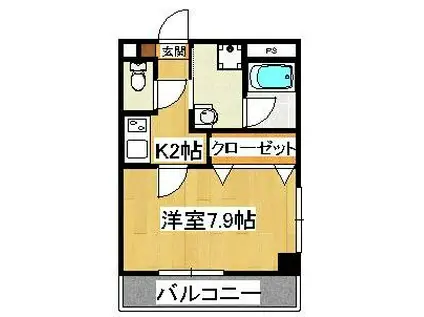 リブリ・船橋(1K/3階)の間取り写真