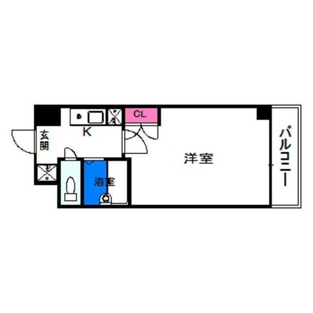 ランブラスあびこ(1K/2階)の間取り写真