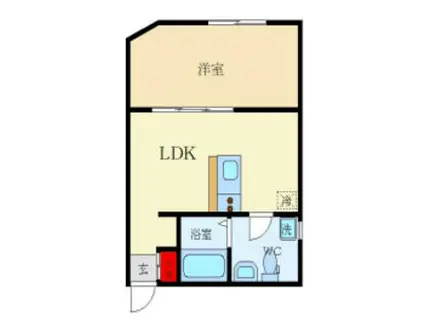 FLOWER GARDEN NEYAGAWA(1LDK/4階)の間取り写真