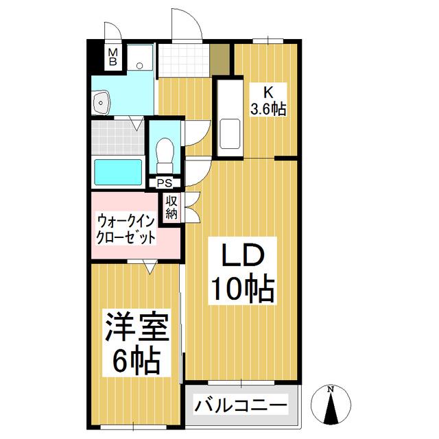 DOUX MAISON TOMOE(1LDK/1階)の間取り写真