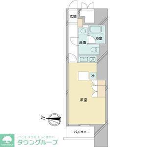 ドゥーエ大須(ワンルーム/6階)の間取り写真