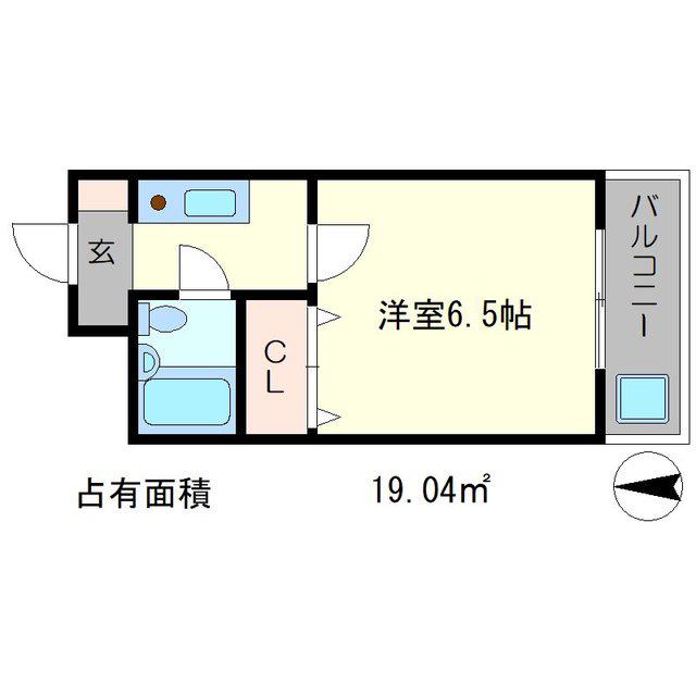 森マンションVII(1K/3階)の間取り写真