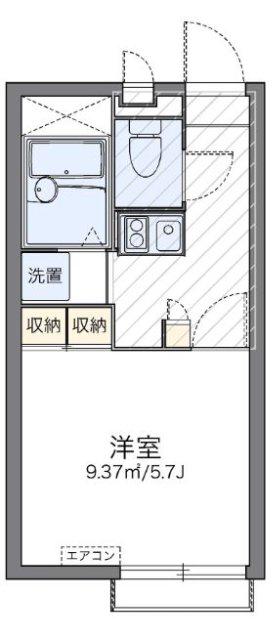 レオパレスパルタ(1K/2階)の間取り写真