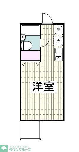 晴嵐マンション(ワンルーム/3階)の間取り写真